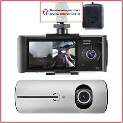 Видеорегистратор DVR-R300 с 2 камерами, GPS и G-сенсором 1280 х 480