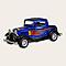 Машина металлическая Ford 3-Window Coupe 1932 открываются двери, инерция 1:36 Kinsmart, фото 5