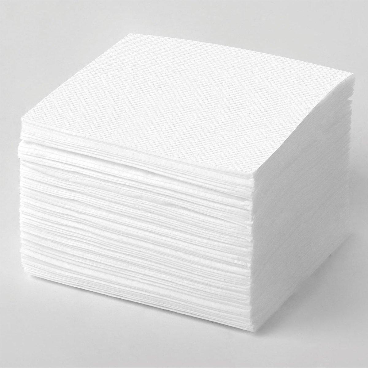Салфетки бумажные неокрашенные по 100 шт. в упак (25 пачек в упаковке) - фото 1 - id-p126039171