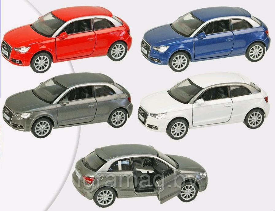 Машина металлическая  2010 Audi A1 открываются двери, инерция 1:32 Kinsmart