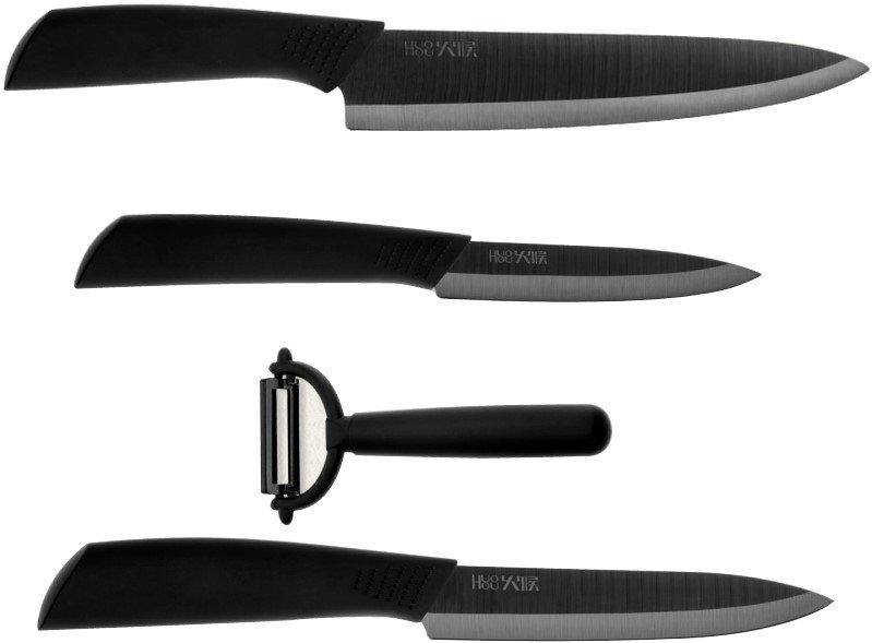 Набор керамических ножей Xiaomi 4 в 1 Huo Hou Nano Ceramic Knife - фото 1 - id-p101876283