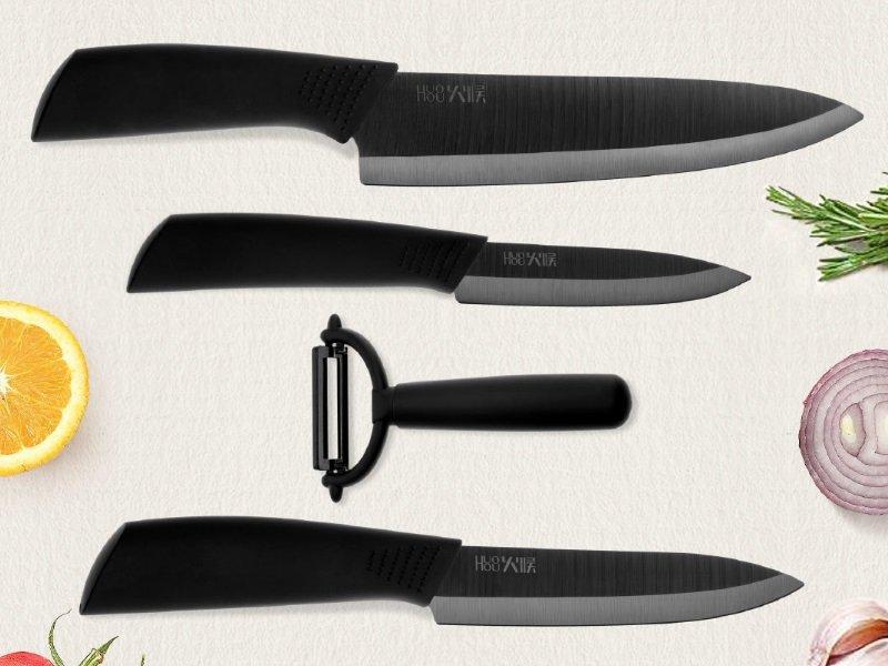 Набор керамических ножей Xiaomi 4 в 1 Huo Hou Nano Ceramic Knife - фото 5 - id-p101876283