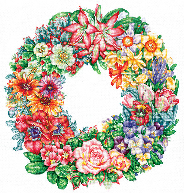 Набор для вышивания крестом «Торжество цветов » - фото 1 - id-p126057477