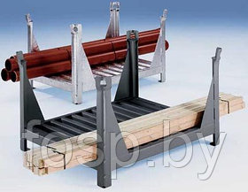 Штабелируемый поддон (с 4 угловыми стойками для длинных грузов)