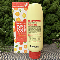 Пилинг-гель для лица витаминный FARMSTAY DR.V8 Vitamin Brightening Peeling Gel, 150 мл