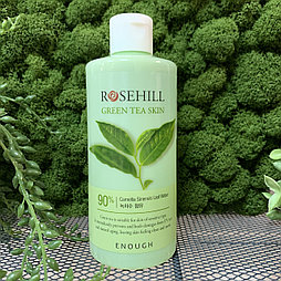 Тонер с зеленым чаем против воспаления кожи лица Enough Rosehill Green Tea Skin 90%, 300 мл