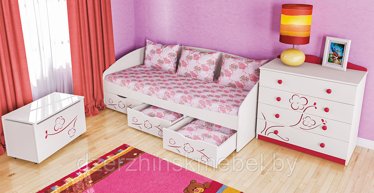 Кровать КР-2Д1 от набора мебели "Тедди Розалия" .Производитель Мебель Неман. РБ - фото 2 - id-p126065815