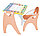 Комплект детской мебели1 с грифельной доской. Парта трансформер. Столик с мольбертом, фото 3