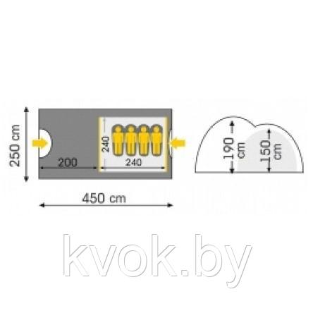 Палатка TALBERG Spirit 4 (4-х местная) - фото 2 - id-p126082781