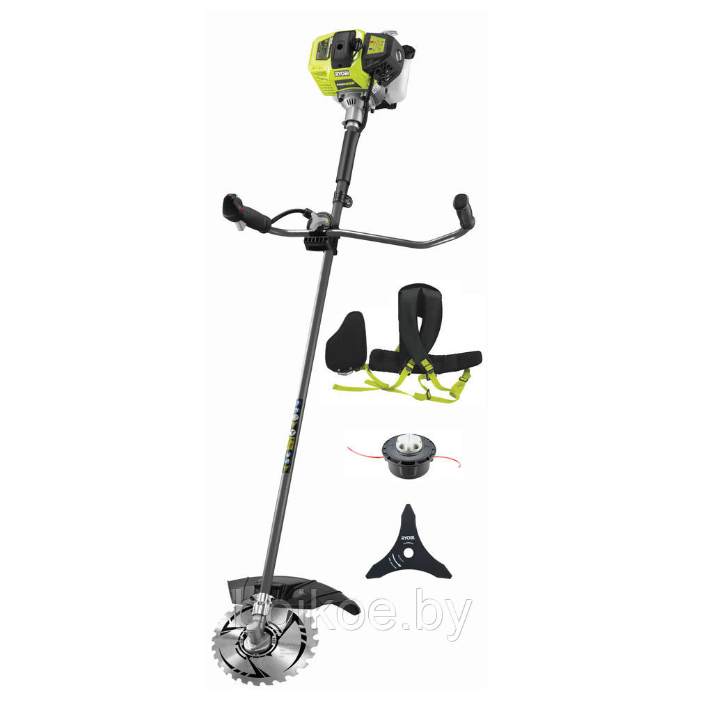 Триммер бензиновый (мотокоса) RYOBI RBC52FSBOS (1.9 л.с., нож, ремень)