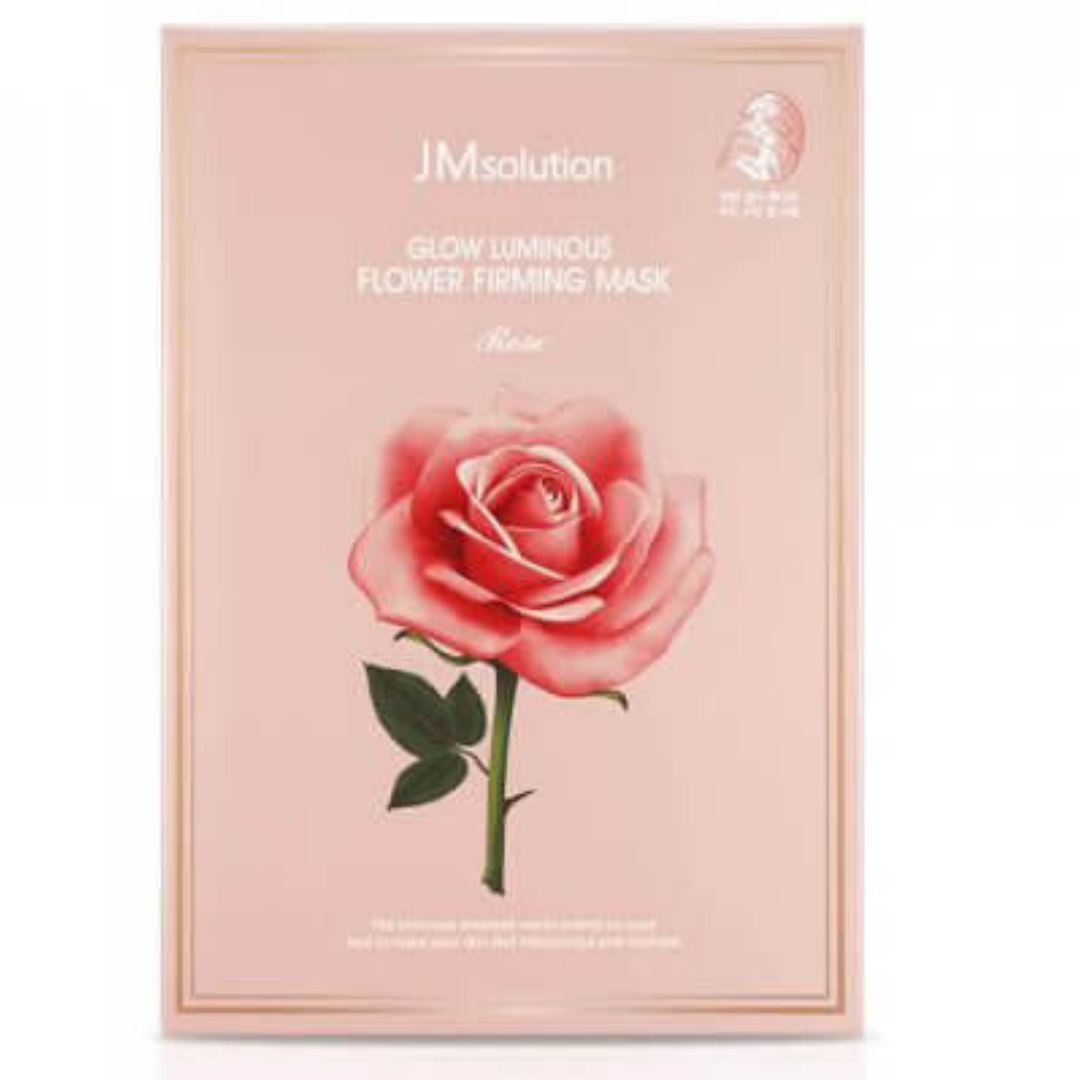 Тканевая маска с экстрактом дамасской розы JMsolution Glow Flower Firming Mask Rose