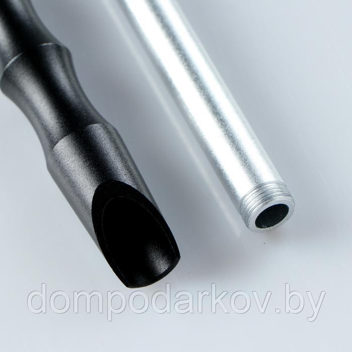 Мундштук для кальяна 30 см, черное серебро - фото 2 - id-p126110709
