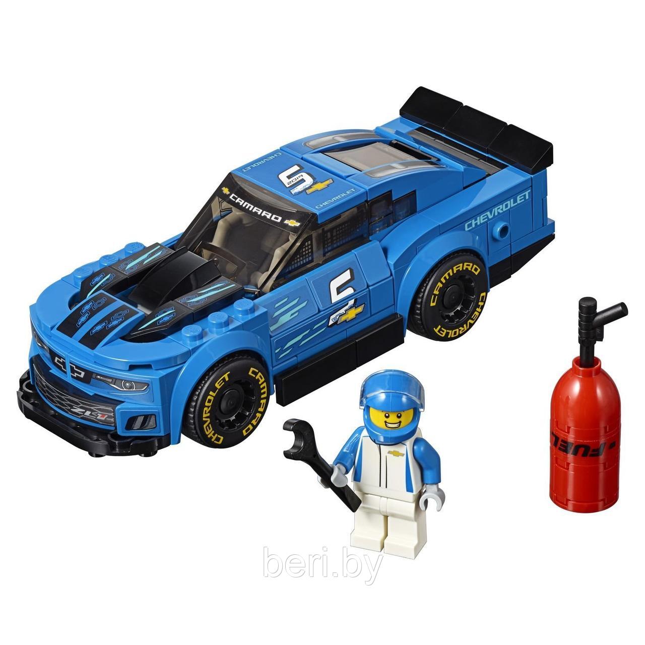 11254 Конструктор LARI Speeds Champion Гоночный автомобиль Chevrolet Camaro ZL1, Аналог LEGO Speed Champions - фото 7 - id-p126112411