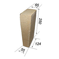 Кирпич ША-25 огнеупорный (шамотный) клин торцовый (цена договорная)