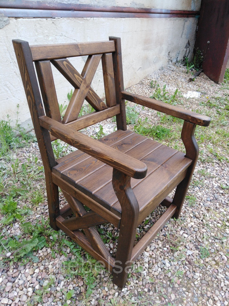 Кресло садовое из массива сосны "Прованс Премиум" - фото 9 - id-p126168227