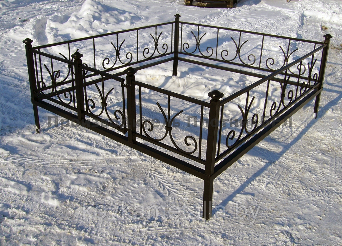 Ограда кованая на могилу "Патриот №7"