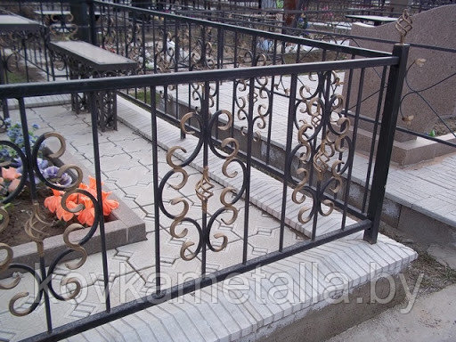 Ограда кованая на могилу "Патриот №13"