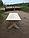 Набор садовый из массива сосны "Фигурный" стол 2м+2 скамьи 2м+2 стула, фото 5