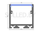 Алюминиевый профиль накладной (подвесной) с экраном 35,6х35 (solled 3535Н), фото 2