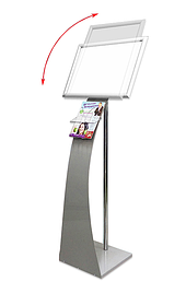 Рекламная стойка „Грация “ с изменяемым углом наклона и расположения рамки