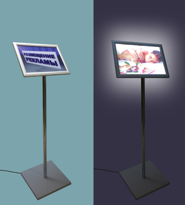Напольная световая панель FRAME LED с измен. углом наклона - фото 1 - id-p126270616