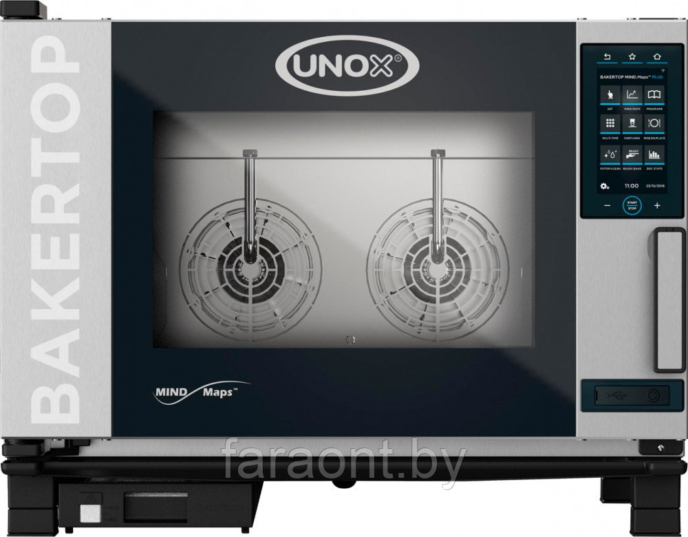 Печь конвекционная UNOX (Унокс) XEBC-04EU-EPRM (шкаф пекарский) на 4 уровня 600x400 - фото 1 - id-p126270759