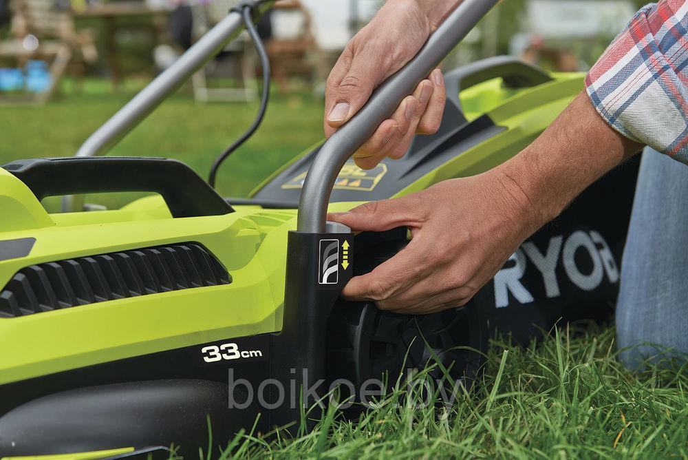 Газонокосилка электрическая RYOBI RLM13E33S (1300 Вт) - фото 3 - id-p126272059