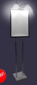 Рекламная стойка с клик рамкой, светодиодной подсветкой (верт., горизонт.) - фото 3 - id-p126274441
