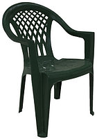 Кресло пластиковое зеленое
