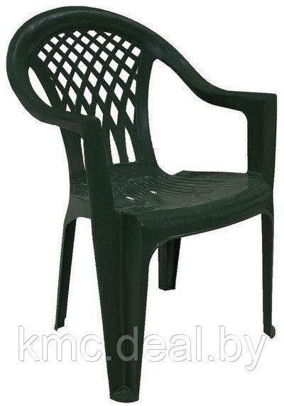Кресло пластиковое зеленое - фото 1 - id-p126279021