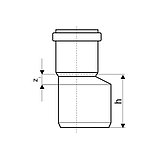 Переход эксцентрический (редукция) 32х50, 50х110, 75х110, фото 2