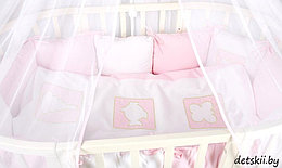 Комплект детского постельного белья в овальную кровать Lappetti Игрушки 6 предметов