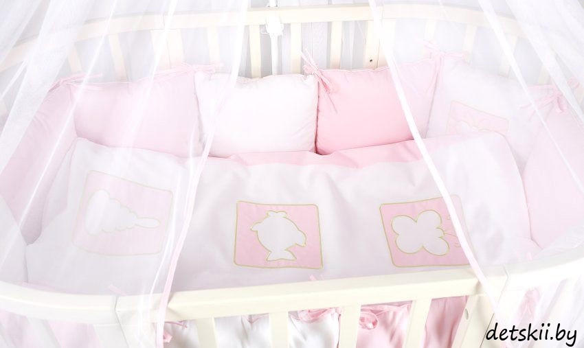 Комплект детского постельного белья в овальную кровать Lappetti Игрушки 6 предметов - фото 1 - id-p126313584