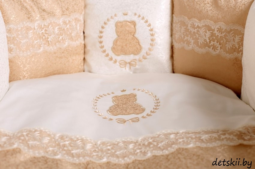 Комплект детского постельного белья в круглую кровать Lappetti Sweet Teddy 6 предметов - фото 3 - id-p126316904