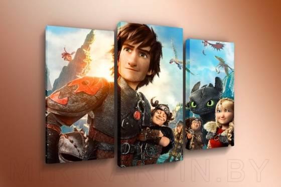 Модульные картины Мультфильмы 60x100 КМ684100