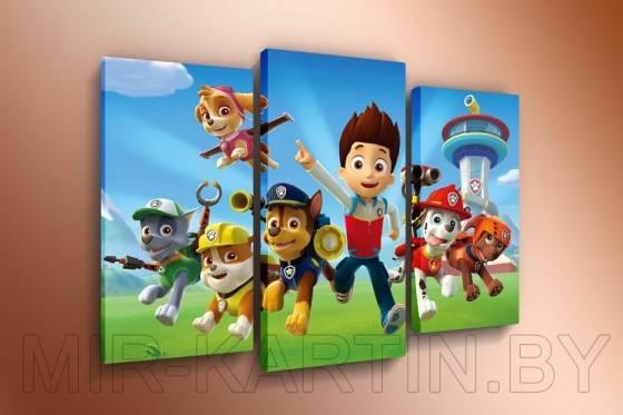 Модульные картины Мультфильмы 60x100 КМ684106