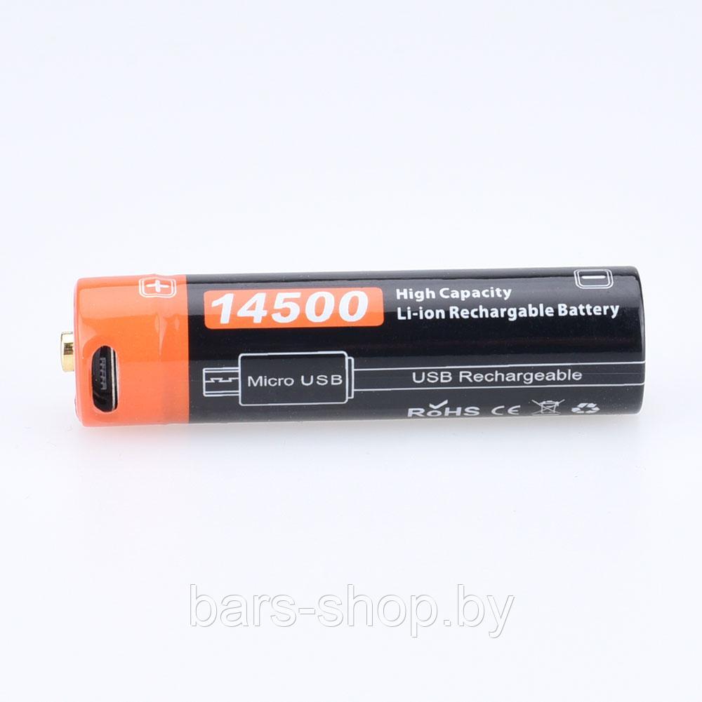 Аккумулятор 14500 FiTorch (750 mAh) с зарядкой USB - фото 4 - id-p126333250