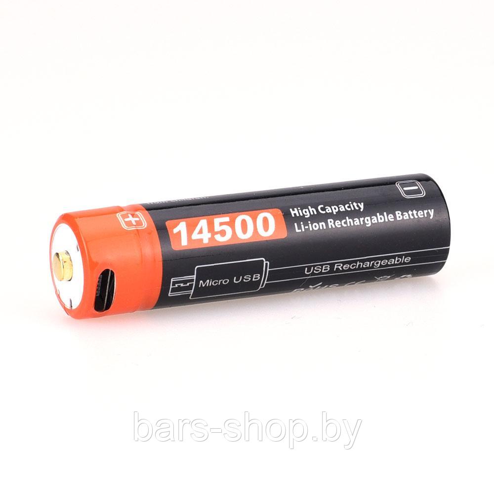 Аккумулятор 14500 FiTorch (750 mAh) с зарядкой USB - фото 3 - id-p126333250