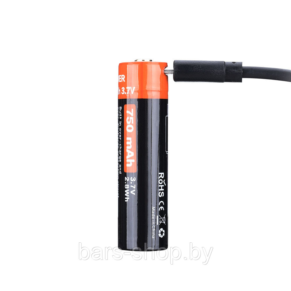 Аккумулятор 14500 FiTorch (750 mAh) с зарядкой USB - фото 2 - id-p126333250