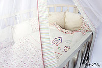 Комплект детского постельного белья в круглую кровать Lappetti Домик для птички 6 предметов