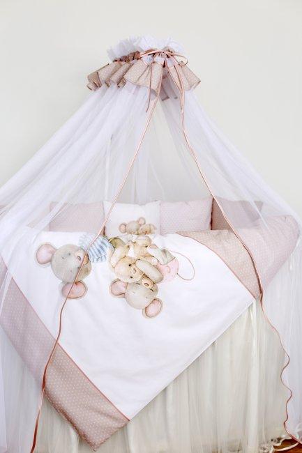 Комплект детского постельного белья в круглую кровать Lappetti Little mouse 6 предметов - фото 5 - id-p126351676