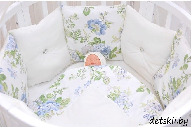 Комплект детского постельного белья в круглую кровать GulSara 10 предметов - фото 2 - id-p126354492