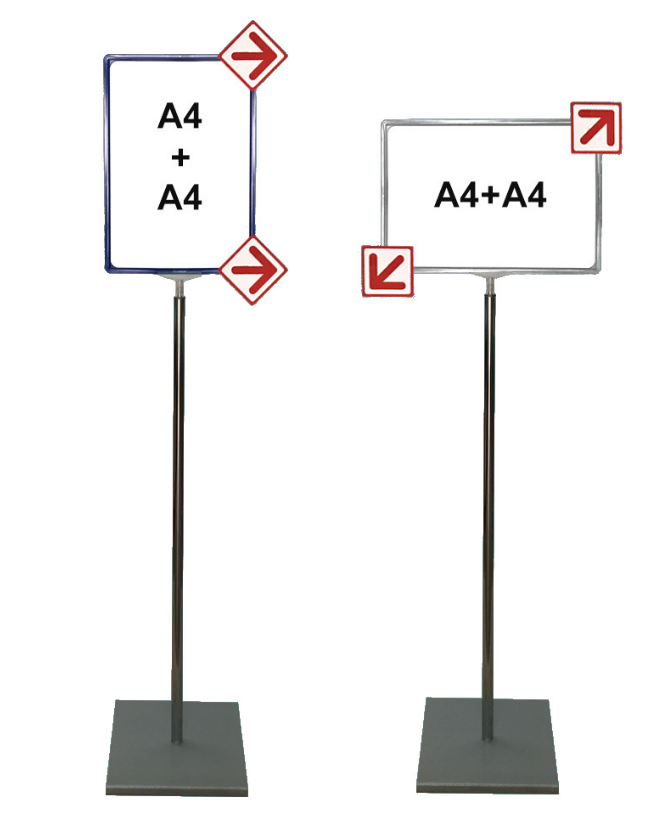 Напольная табличка c указателем направления (вертикальная, горизонтальная) - фото 1 - id-p126409219