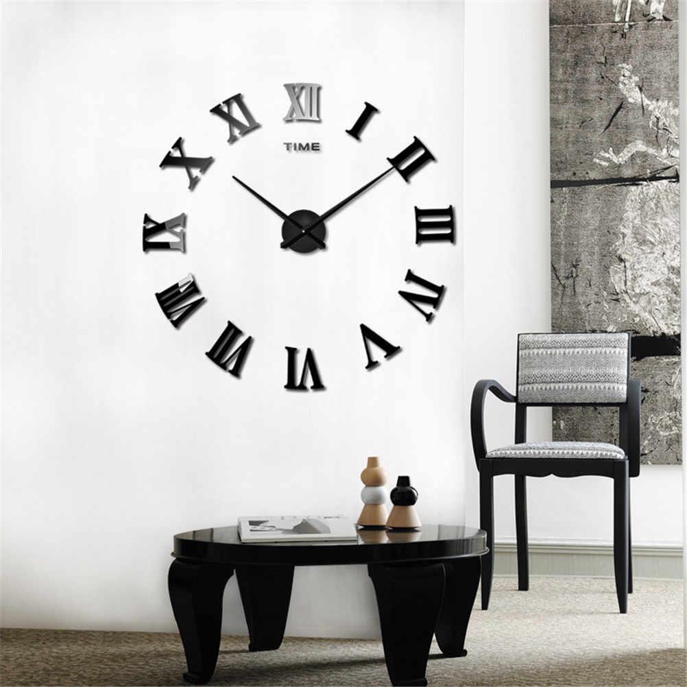 Дизайнерские настенные часы 3D Римские цифры. - фото 2 - id-p126415583