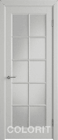Дверь межкомнатная К3 COLORIT ДО матовое 800*2000 Светло-серая эмаль