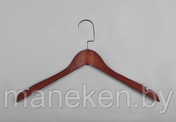 Вешалка-плечики для одежды деревянная C31(красн/черн)