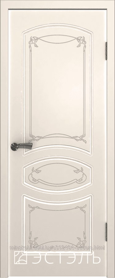 Дверь межкомнатная Версаль эст. ДГ 800*2000 Слоновая кость эмаль