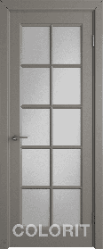 Дверь межкомнатная К3 COLORIT ДО матовое 800*2000 Темно-серая эмаль