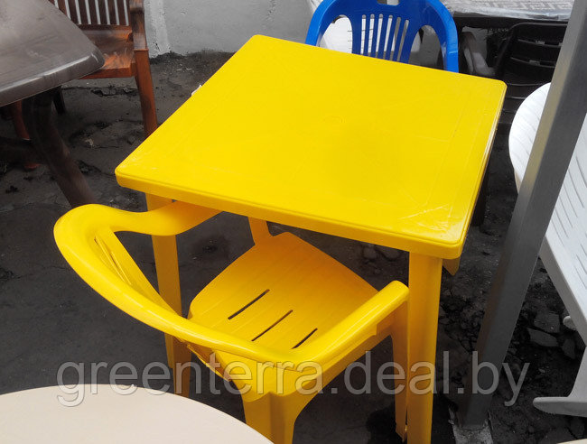 «Престиж-3» (квадратный стол) - пластиковая мебель для дачи - фото 2 - id-p126424169