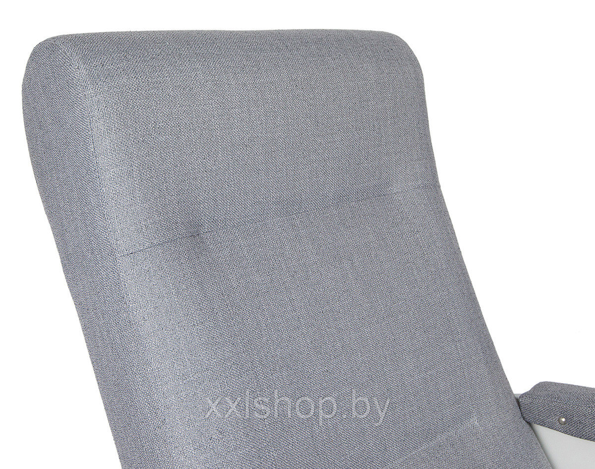 Кресло-качалка Бастион 3 (серое Мемори 15) Белые ноги - фото 3 - id-p126425723